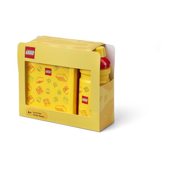 Žlté plastové detský desiatový box 2 ks Brick – LEGO®-image-2