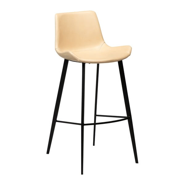 Svetlohnedá barová stolička z eko kože DAN–FORM Denmark Hype, výška 102 cm