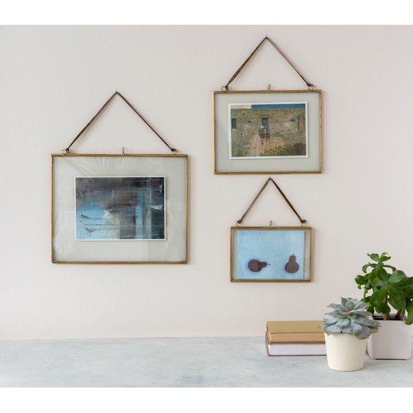 Kovový rámček na stenu v zlatej farbe 20x15 cm – Rex London-image-1