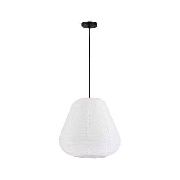 Biele ľanové závesné svietidlo ø 50 cm Linnet – Nova Luce