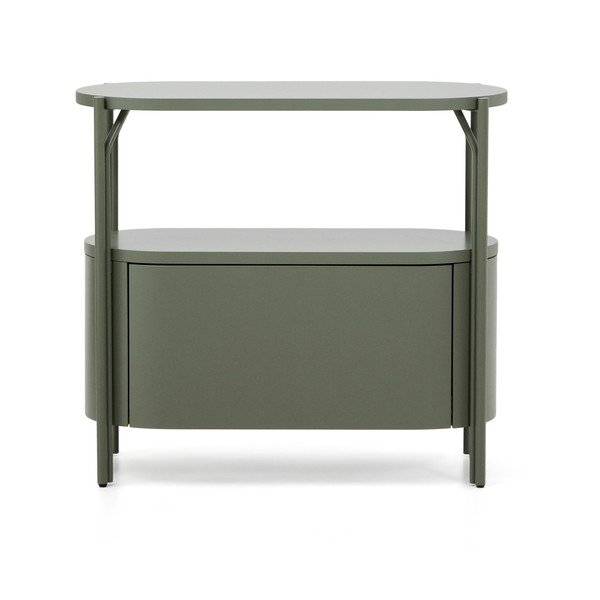 Zelená skrinka pod umývadlo 90x81 cm Arely – Kave Home