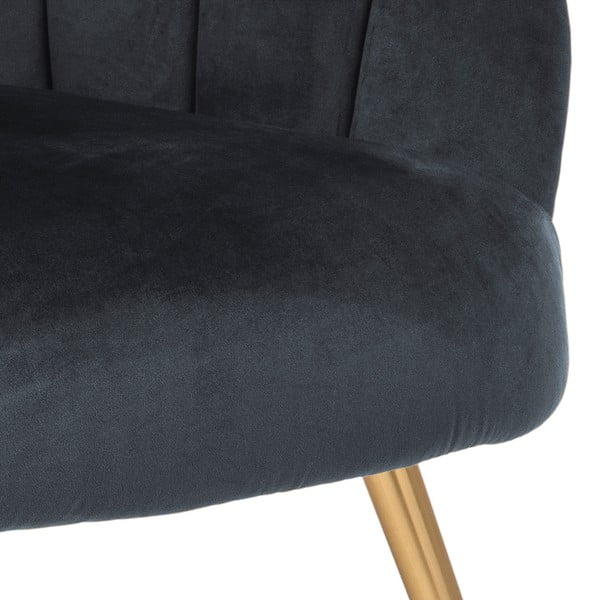 Tmavosivé zamatové kreslo Actona Daniella-image-3