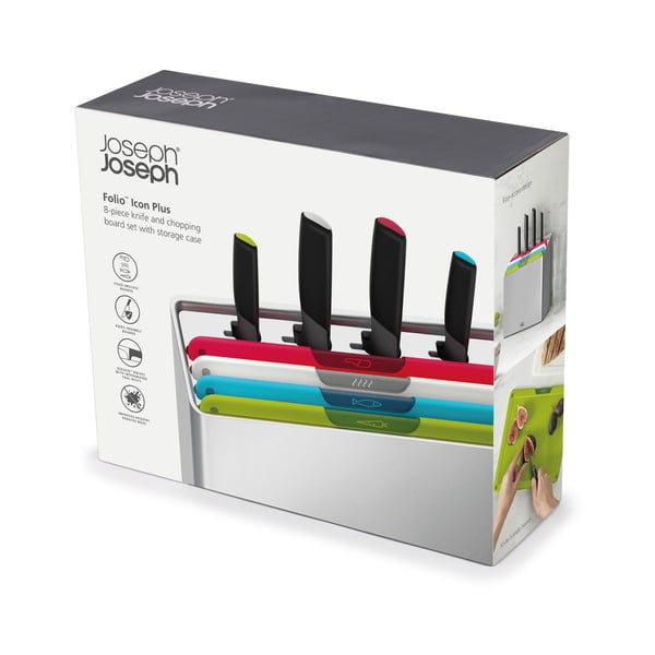 Súprava dosiek a nožov so stojanom 10x32 cm Folio Icon Plus – Joseph Joseph-image-4