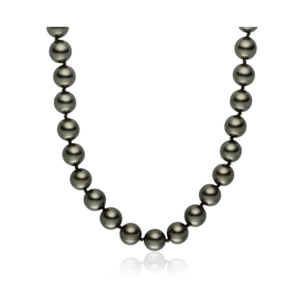 Svetlosivý perlový náhrdelník Pearls Of London Mystic, dĺžka 45 cm
