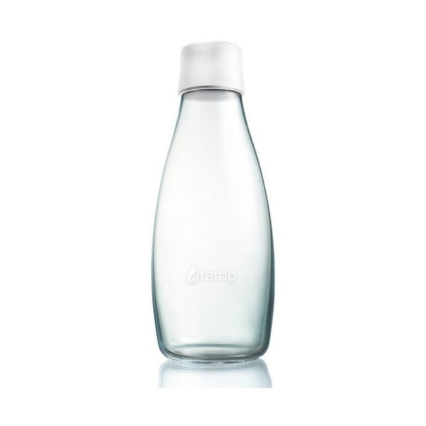 Mliečnobiela sklenená fľaša ReTap s doživotnou zárukou, 500 ml