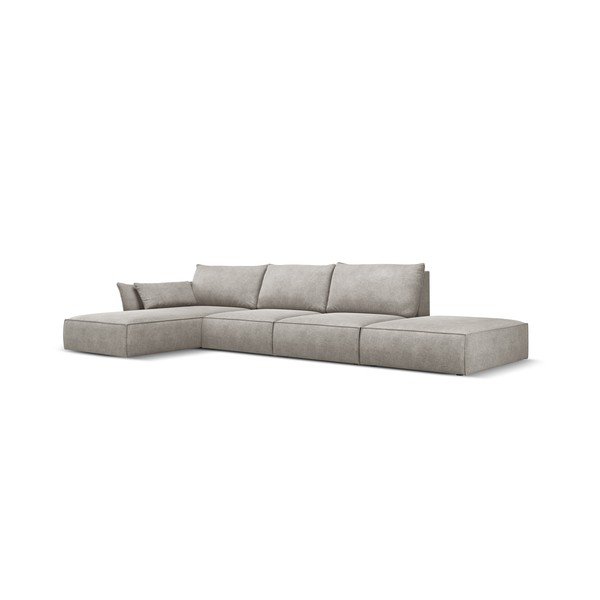 Svetlosivá rohová pohovka (ľavý roh) Vanda - Mazzini Sofas-image-2