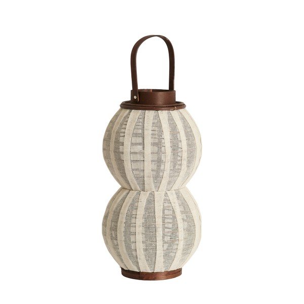 Drevený/látkový lampáš (výška  48 cm) Arbore – Light & Living