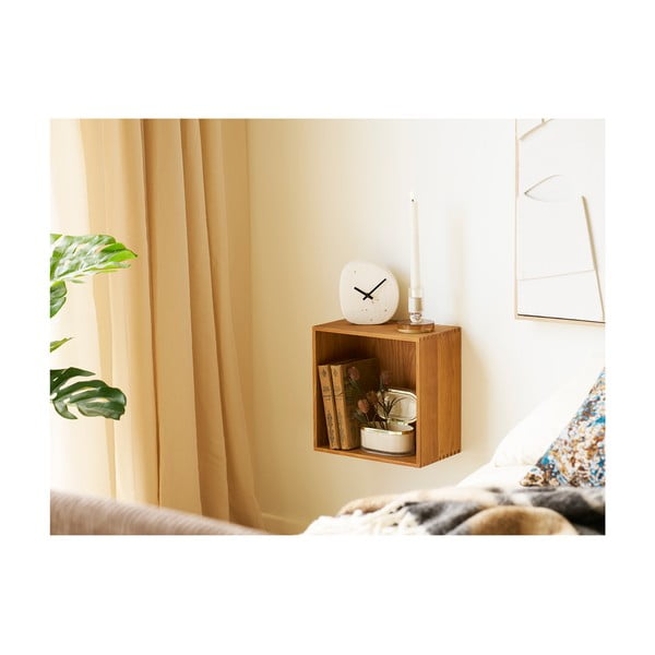 Poschodová polica z dubového dreva v prírodnej farbe 18 cm Townsville – House Nordic-image-3