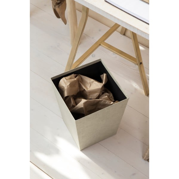 Béžový odpadkový kôš Sofia Canvas Paper Laminate – Bigso-image-4