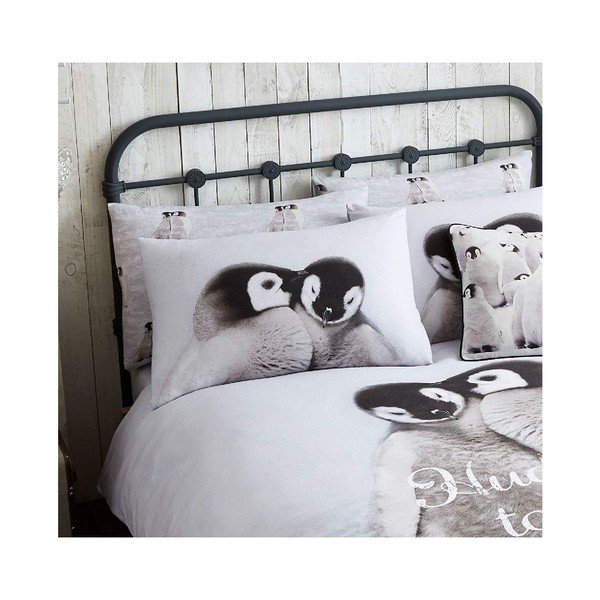 Bavlnené obliečky na dvojlôžko Catherine Lansfield Pinguin, 220 × 230 cm-image-2