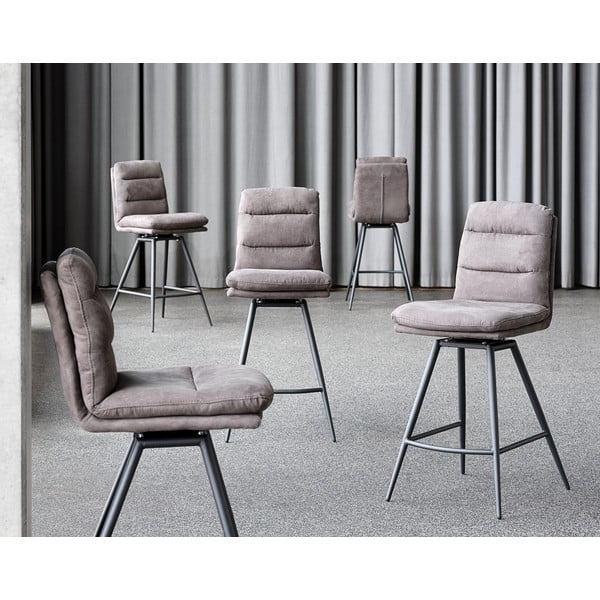 Tmavosivá barová stolička Canett Uri-image-1