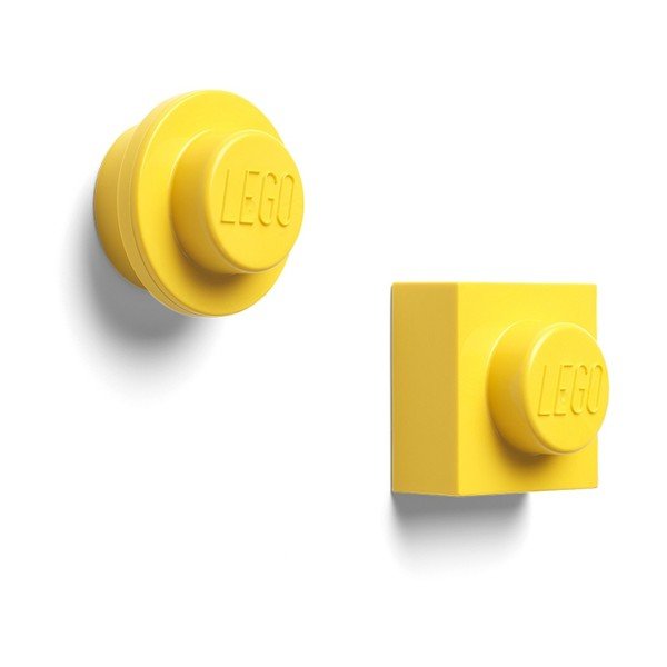 Sada 2 žltých magnetiek LEGO®