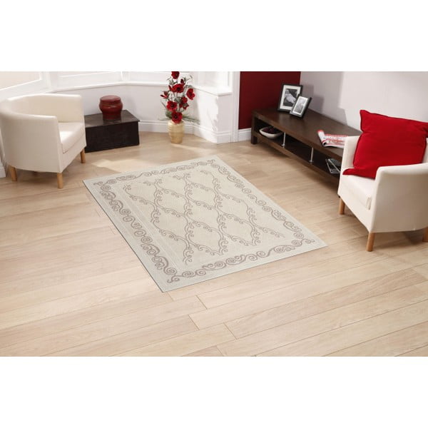 Krémový bavlnený koberec Floorist Gina, 80 × 300 cm-image-1