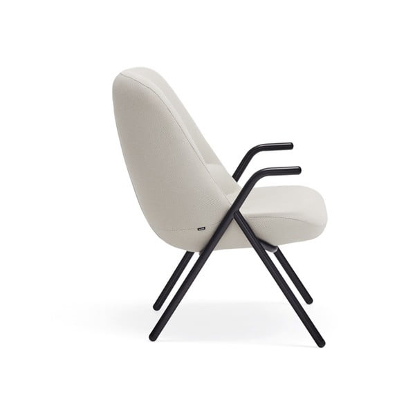 Biele kreslo Teulat Dins, výška 90 cm-image-3