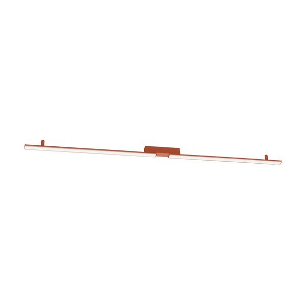 Hliníkové LED stropné svietidlo v tehlovej farbe 4x181 cm LAGOM – Thoro