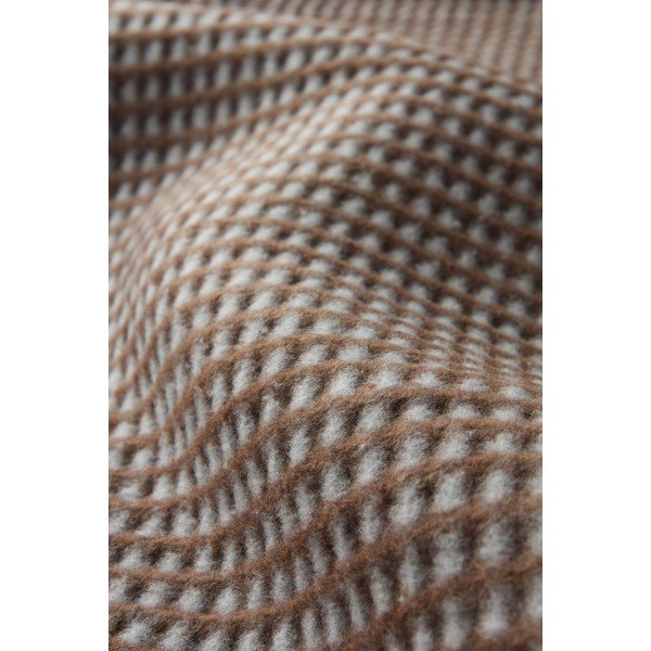 Hnedá deka s prímesou bavlny 140x180 cm Uniwaffle – Euromant-image-2