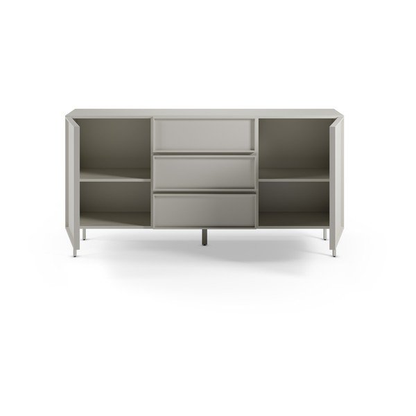 Krémovobiela komoda 160x80x42 cm Brise – Marckeric-image-1