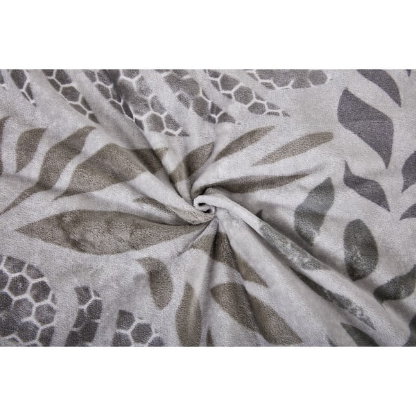 Sivé obliečky na jednolôžko z mikroplyšu 140x200 cm Judith – My House-image-1