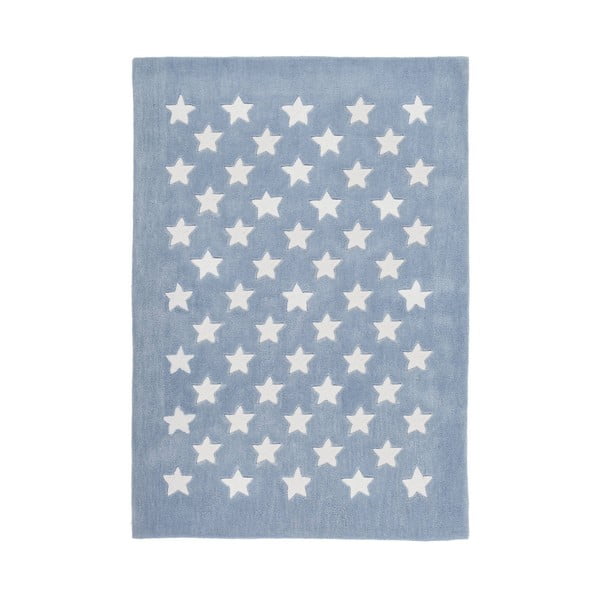 Modrý ručne tkaný koberec Kayoom Peony, 120 × 170 cm
