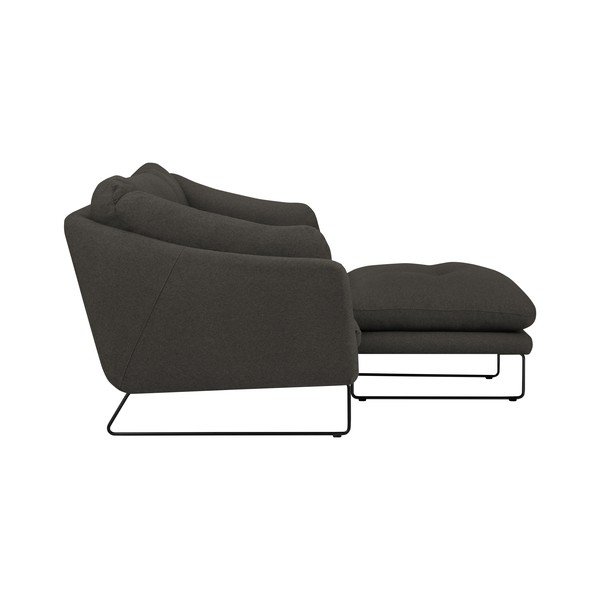 Set sivohnedej pohovky a sedacieho pufu Windsor & Co Sofas Comet-image-2