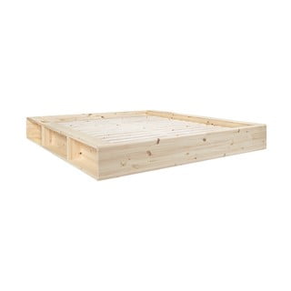 Dvojlôžková posteľ z masívneho dreva s úložným priestorom Karup Design Ziggy, 180 x 200 cm