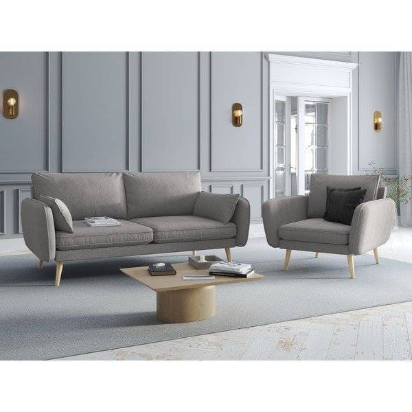 Sivé kreslo Kooko Home Lento-image-1