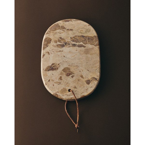 Mramorová dekoratívna tácka 20x30 cm Orlina – Kave Home-image-1