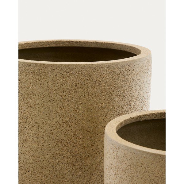 Obaly na kvetináče v súprave 2 ks z cementu ø 44 cm Selvi – Kave Home-image-4
