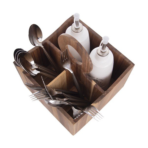 Drevený stojan na kuchynské náčinie Wooden - Orion-image-3