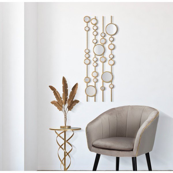 Kovová nástenná dekorácia 35.5x90 cm Small Mirros - Mauro Ferretti-image-1