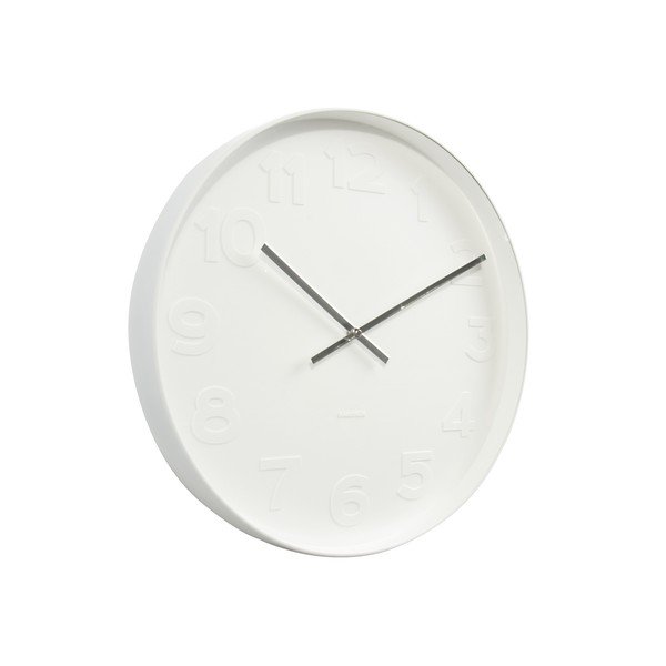 Biele hodiny Karlsson Dentist, Ø 42 cm-image-1