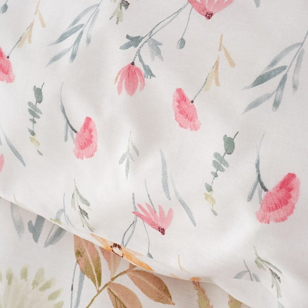 Krémové obliečky na dvojlôžko 200x200 cm Ella Poppy – Catherine Lansfield-image-4