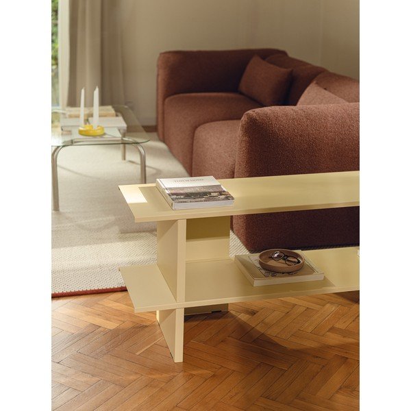 Žltý kovový regál 160x57x37 cm Hes – noo.ma-image-4