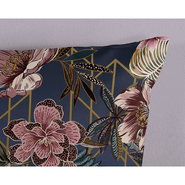 Tmavomodré obliečky na dvojlôžko/predĺžené z mikrovlákna 200x220 cm Jos – Good Morning-image-3