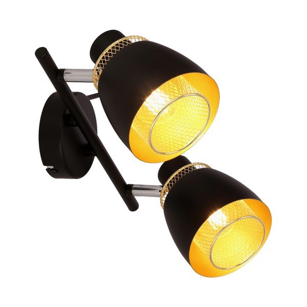 Čierne stropné svietidlo s kovovým tienidlom 41.5x10 cm Aleksandria – Candellux Lighting-image-2