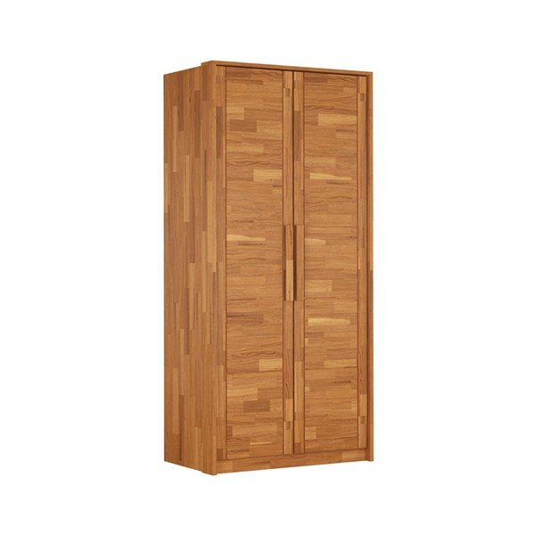 Šatníková skriňa z dubového dreva v prírodnej farbe 105x220 cm Timo – Olivia Living