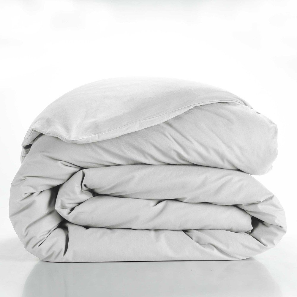 E-shop Biela bavlnená obliečka na perinu na dvojlôžko/predĺžená 240x220 cm Lina – douceur d'intérieur