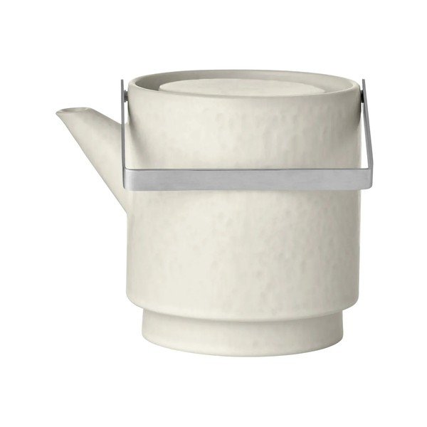 Krémovobiela kameninová kanvica na čaj so sitkom 1 l Makoto – Blomus-image-3