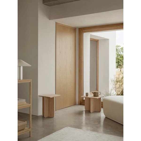 Odkladací stolík z dubového dreva 45x45 cm Engawa – Blomus-image-3