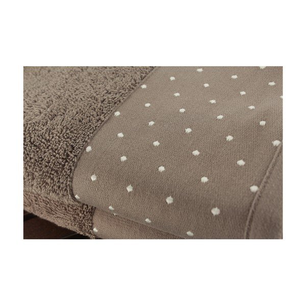 Sada 2 hnedých bavlnených uterákov Patricia, 50 × 90 cm-image-1