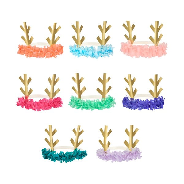 Párty čiapočky v súprave 8 ks Reindeer - Meri Meri-image-3