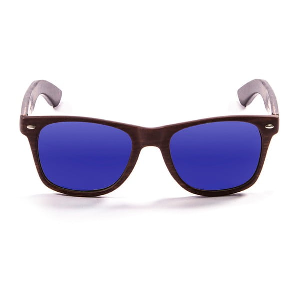 Drevené slnečné okuliare s modrými sklami PALOALTO Nob Hill Browne