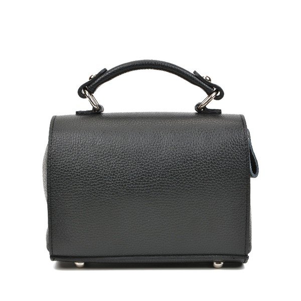 Čierna kožená kabelka Mangotti Bags Chiara-image-3