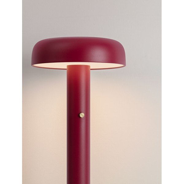 Vínovočervená kovová LED stojacia lampa so stmievačom (výška  142 cm) Noelia – Nova Luce-image-1