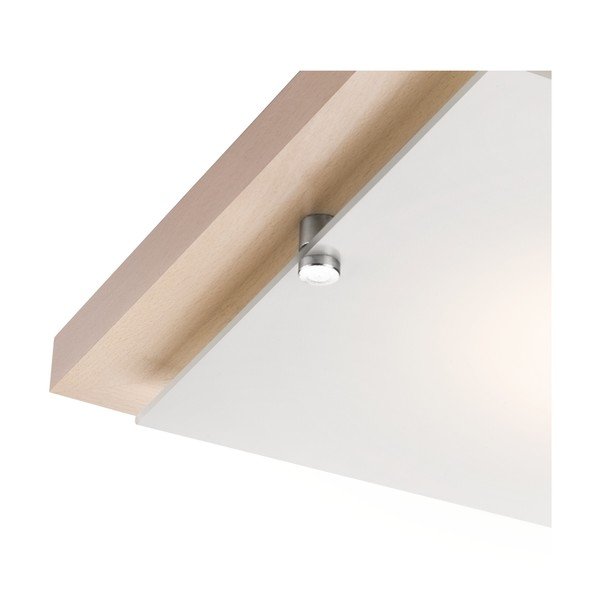 Stropné svietidlo v hnedo-prírodnej farbe 30x30 cm Pedro – LAMKUR-image-4