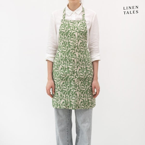 Ľanová zástera Evergreen Damask – Linen Tales