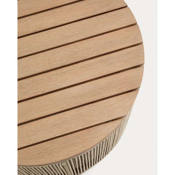 Okrúhly Záhradný konferenčný stolík s doskou z akácie ø 70 cm Dandara – Kave Home-image-4