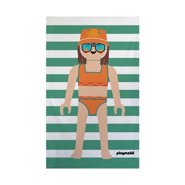 Zelená froté bavlnená plážová osuška 75x140 cm Summer Girl – Playmobil