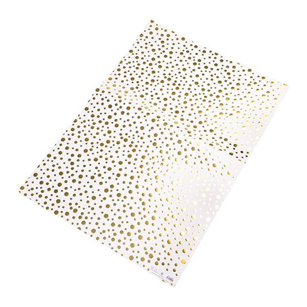 Sada 25 listov baliaceho papiera so zlatou potlačou Rex London Confetti
