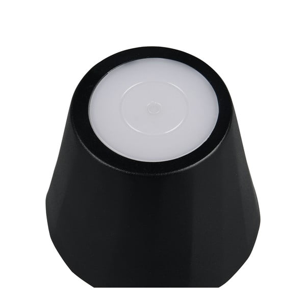 Matne čierna LED stolová lampa s kovovým tienidlom (výška  21 cm) Diaz – Trio-image-3